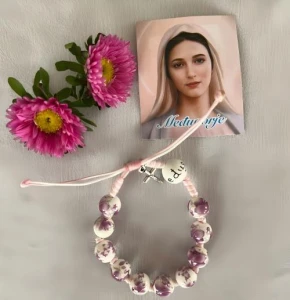 RÓŻANIEC BRANSOLETKA - FIOLETOWA